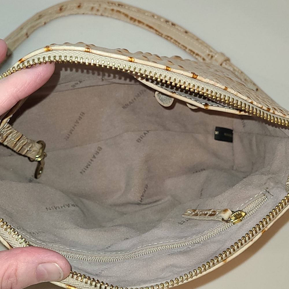 Brahmin Mini Duxbury With Trifold Matching Wallet In Champagne Melbourne - Picture 10 of 15